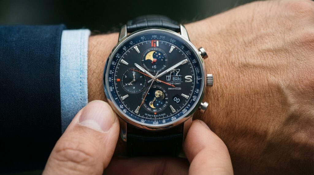 Основные усложнения: хронограф, GMT, календарь, фазы Луны - разбор без мифов - иллюстрация