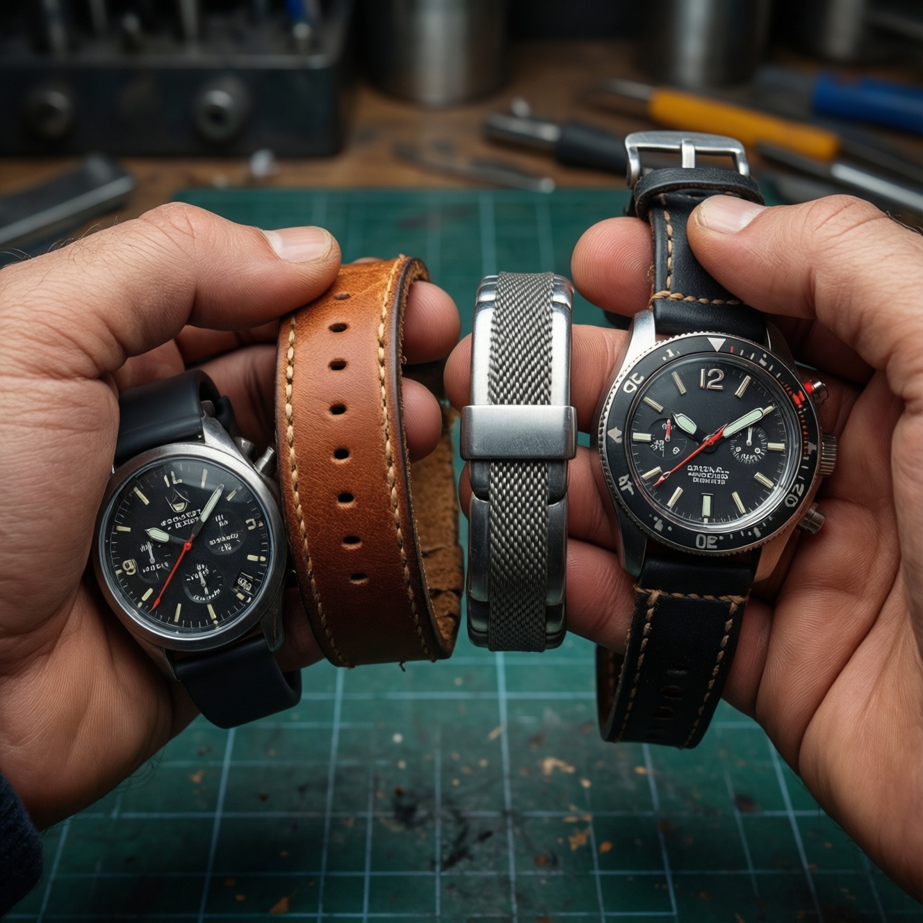 Ремешки и браслеты для часов: как подобрать и ухаживать за кожей, каучуком, металлом и Nato
