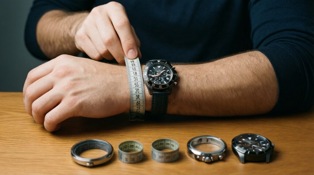 Как подобрать размер корпуса под запястье: простая методика без ошибок - иллюстрация