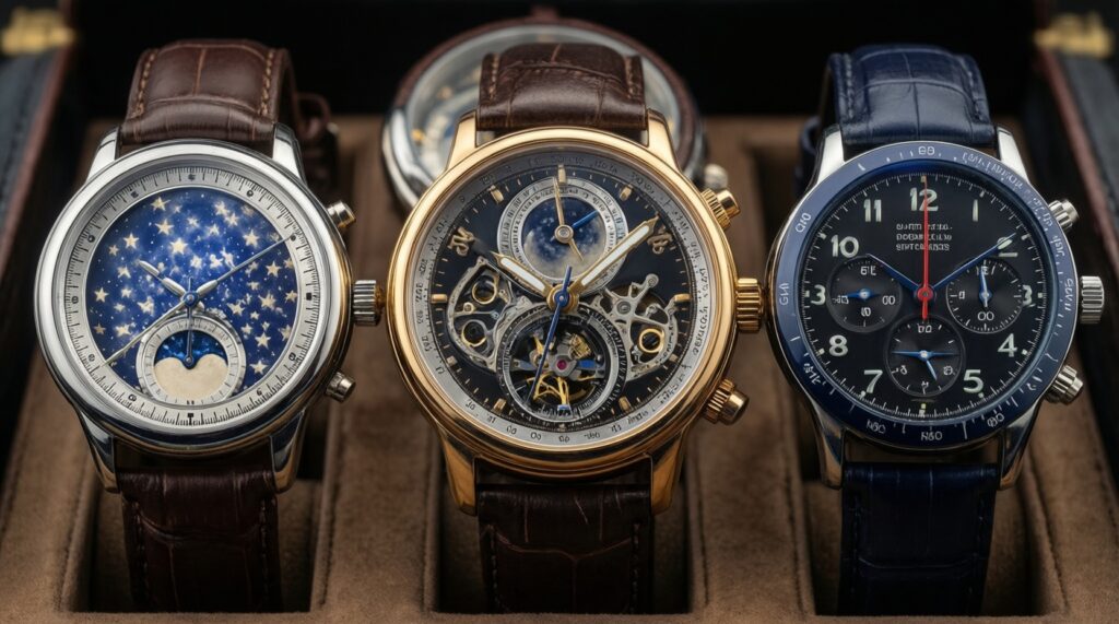 Какие усложнения реально полезны: дата, GMT, хронограф, запас хода, лунные фазы - иллюстрация