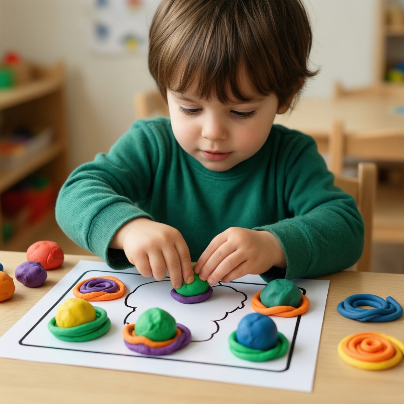 Пластилиновые коврики playdough mats: как скачать, распечатать и использовать для детей