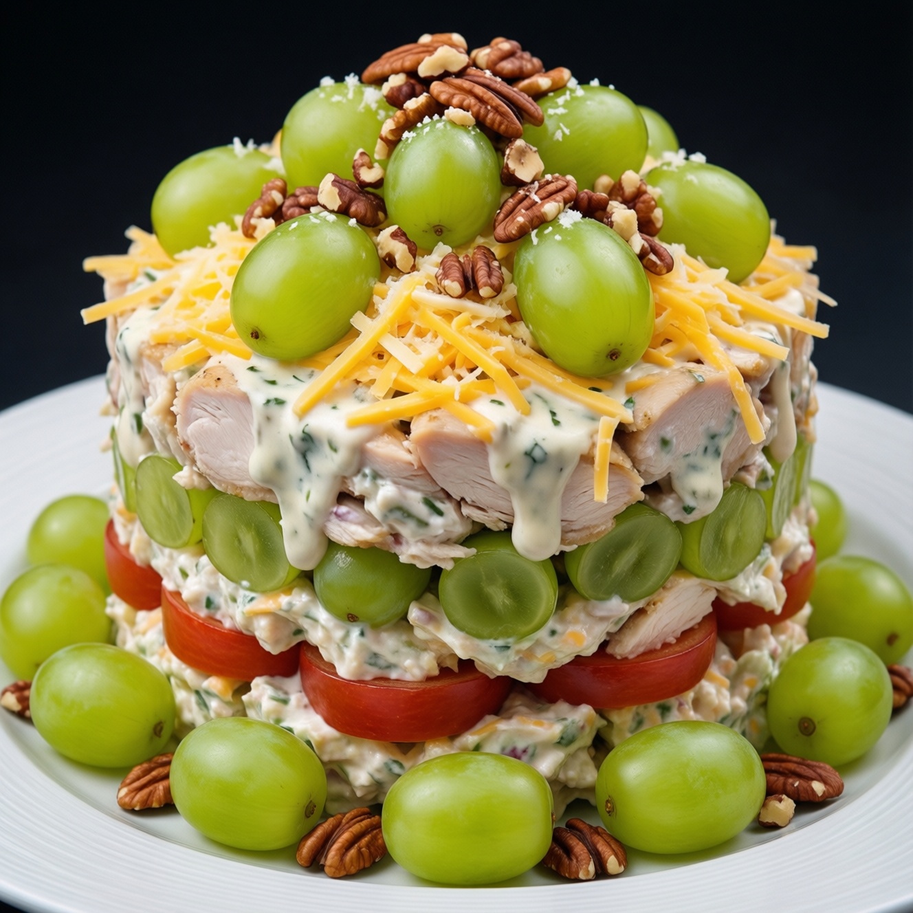 Салат Тиффани классический рецепт с фото с курицей и виноградом для праздника